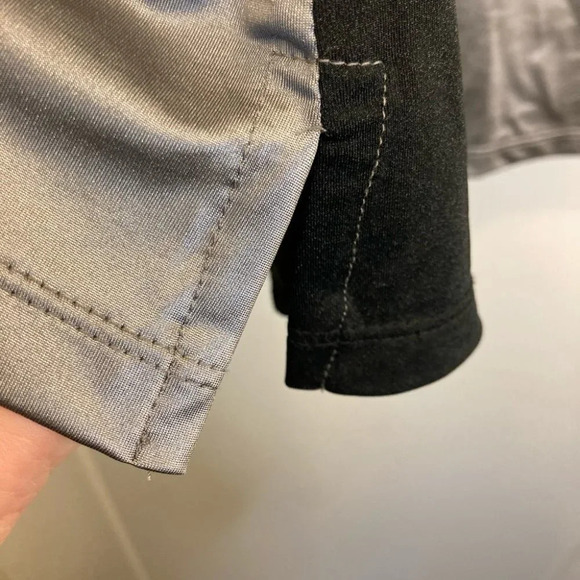 JAMIE SADOK Sz XL Biking Sheen Fabric Short Sleeve T-shirt Polo  Style Shirt - Picture 7 of 8